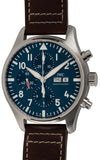 Buy Shop IWC Pilot’s Watch Chronograph Edition “Le Petit Prince” Blue Dial Brown Leather Strap Watch for Men - IW377714 USA Online
