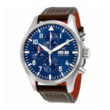 Buy Shop IWC Pilot’s Watch Chronograph Edition “Le Petit Prince” Blue Dial Brown Leather Strap Watch for Men - IW377714 USA Online