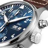 Buy Shop IWC Pilot’s Watch Chronograph Edition “Le Petit Prince” Blue Dial Brown Leather Strap Watch for Men - IW377714 USA Online