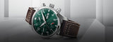 Buy Shop IWC Pilot's Watch Chronograph Edition Racing Green 43mm Green Dial Brown Leather Strap Watch for Men - IW377726 USA Online
