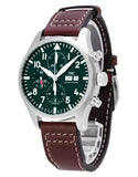 Buy Shop IWC Pilot's Watch Chronograph Edition Racing Green 43mm Green Dial Brown Leather Strap Watch for Men - IW377726 USA Online