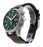 Buy Shop IWC Pilot's Watch Chronograph Edition Racing Green 43mm Green Dial Brown Leather Strap Watch for Men - IW377726 USA Online