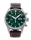 Buy Shop IWC Pilot's Watch Chronograph Edition Racing Green 43mm Green Dial Brown Leather Strap Watch for Men - IW377726 USA Online