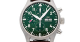 Buy Shop IWC Pilot's Watch Chronograph Edition Racing Green 43mm Green Dial Brown Leather Strap Watch for Men - IW377726 USA Online