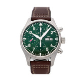 Buy Shop IWC Pilot's Watch Chronograph Edition Racing Green 43mm Green Dial Brown Leather Strap Watch for Men - IW377726 USA Online