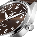 Buy Shop IWC Pilot's Watch Mark XVII Edition "Antoine De Saint Exupery" Brown Dial Brown Leather Strap Watch for Men - IW327003 USA Online
