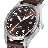 Buy Shop IWC Pilot's Watch Mark XVII Edition "Antoine De Saint Exupery" Brown Dial Brown Leather Strap Watch for Men - IW327003 USA Online