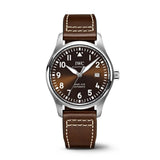 Buy Shop IWC Pilot's Watch Mark XVII Edition "Antoine De Saint Exupery" Brown Dial Brown Leather Strap Watch for Men - IW327003 USA Online