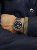 Buy Shop IWC Pilot's Watch Mark XVIII 40mm Black Dial Brown Leather Strap Watch for Men - IW327006 USA Online