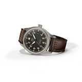 Buy Shop IWC Pilot's Watch Mark XVIII 40mm Black Dial Brown Leather Strap Watch for Men - IW327006 USA Online