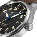 Buy Shop IWC Pilot's Watch Mark XVIII 40mm Black Dial Brown Leather Strap Watch for Men - IW327006 USA Online