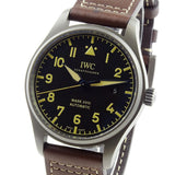 Buy Shop IWC Pilot's Watch Mark XVIII 40mm Black Dial Brown Leather Strap Watch for Men - IW327006 USA Online