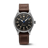 Buy Shop IWC Pilot's Watch Mark XVIII 40mm Black Dial Brown Leather Strap Watch for Men - IW327006 USA Online
