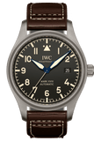 Buy Shop IWC Pilot's Watch Mark XVIII 40mm Black Dial Brown Leather Strap Watch for Men - IW327006 USA Online