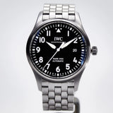 Buy Shop IWC Pilot’s Watch Mark XVIII Black Dial Silver Steel Strap Watch for Men - IW327015 USA Online