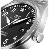 Buy Shop IWC Pilot’s Watch Mark XVIII Black Dial Silver Steel Strap Watch for Men - IW327015 USA Online
