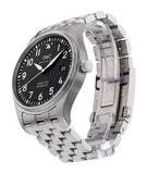 Buy Shop IWC Pilot’s Watch Mark XVIII Black Dial Silver Steel Strap Watch for Men - IW327015 USA Online