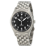 Buy Shop IWC Pilot’s Watch Mark XVIII Black Dial Silver Steel Strap Watch for Men - IW327015 USA Online