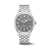 Buy Shop IWC Pilot’s Watch Mark XVIII Black Dial Silver Steel Strap Watch for Men - IW327015 USA Online