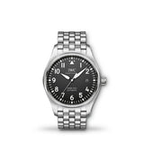 Buy Shop IWC Pilot’s Watch Mark XVIII Black Dial Silver Steel Strap Watch for Men - IW327015 USA Online