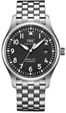 Buy Shop IWC Pilot’s Watch Mark XVIII Black Dial Silver Steel Strap Watch for Men - IW327015 USA Online