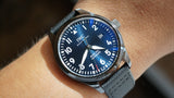 Buy Shop IWC Pilot’s Watch Mark XVIII Edition “Laureus Sport for Good Foundation" Blue Dial Black Nylon Strap Watch for Men - IW324703 USA Online