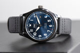 Buy Shop IWC Pilot’s Watch Mark XVIII Edition “Laureus Sport for Good Foundation" Blue Dial Black Nylon Strap Watch for Men - IW324703 USA Online