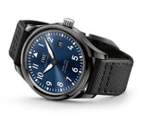 Buy Shop IWC Pilot’s Watch Mark XVIII Edition “Laureus Sport for Good Foundation" Blue Dial Black Nylon Strap Watch for Men - IW324703 USA Online