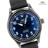 Buy Shop IWC Pilot’s Watch Mark XVIII Edition “Laureus Sport for Good Foundation" Blue Dial Black Nylon Strap Watch for Men - IW324703 USA Online