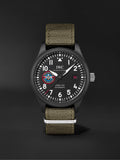 Buy Shop IWC Pilot’s Watch Mark XVIII Top Gun Edition “SFTI” Black Dial Green Nylon Strap Watch for Men - IW324712 USA Online