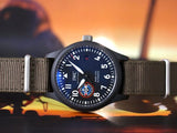 Buy Shop IWC Pilot’s Watch Mark XVIII Top Gun Edition “SFTI” Black Dial Green Nylon Strap Watch for Men - IW324712 USA Online