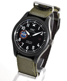 Buy Shop IWC Pilot’s Watch Mark XVIII Top Gun Edition “SFTI” Black Dial Green Nylon Strap Watch for Men - IW324712 USA Online