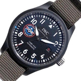 Buy Shop IWC Pilot’s Watch Mark XVIII Top Gun Edition “SFTI” Black Dial Green Nylon Strap Watch for Men - IW324712 USA Online