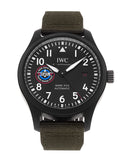 Buy Shop IWC Pilot’s Watch Mark XVIII Top Gun Edition “SFTI” Black Dial Green Nylon Strap Watch for Men - IW324712 USA Online