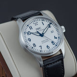 Buy Shop IWC Pilot's Watch Mark XVIII White Dial Black Leather Strap Watch for Men - IW327002 USA Online