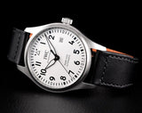 Buy Shop IWC Pilot's Watch Mark XVIII White Dial Black Leather Strap Watch for Men - IW327002 USA Online