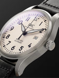 Buy Shop IWC Pilot's Watch Mark XVIII White Dial Black Leather Strap Watch for Men - IW327002 USA Online
