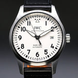 Buy Shop IWC Pilot's Watch Mark XVIII White Dial Black Leather Strap Watch for Men - IW327002 USA Online