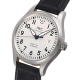 Buy Shop IWC Pilot's Watch Mark XVIII White Dial Black Leather Strap Watch for Men - IW327002 USA Online
