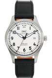 Buy Shop IWC Pilot's Watch Mark XVIII White Dial Black Leather Strap Watch for Men - IW327002 USA Online