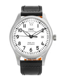 Buy Shop IWC Pilot's Watch Mark XVIII White Dial Black Leather Strap Watch for Men - IW327002 USA Online