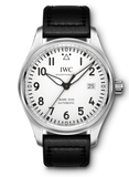 Buy Shop IWC Pilot's Watch Mark XVIII White Dial Black Leather Strap Watch for Men - IW327002 USA Online