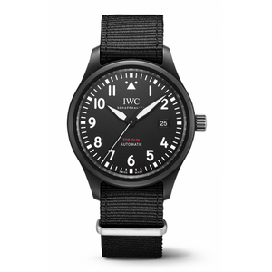 Buy Shop IWC Pilot Watch Chronograph Top Gun Edition Black Dial Black Nylon Strap Watch for Men - IW326901 USA Online