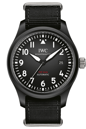 Buy Shop IWC Pilot Watch Chronograph Top Gun Edition Black Dial Black Nylon Strap Watch for Men - IW326901 USA Online