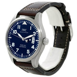 Buy Shop IWC Pilots Watch Mark XVII Edition Le Petit Prince Blue Dial Brown Leather Strap Watch for Men - IW326506 USA Online
