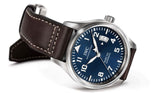 Buy Shop IWC Pilots Watch Mark XVII Edition Le Petit Prince Blue Dial Brown Leather Strap Watch for Men - IW326506 USA Online