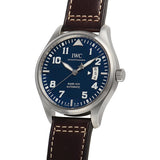 Buy Shop IWC Pilots Watch Mark XVII Edition Le Petit Prince Blue Dial Brown Leather Strap Watch for Men - IW326506 USA Online