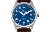 Buy Shop IWC Pilots Watch Mark XVII Edition Le Petit Prince Blue Dial Brown Leather Strap Watch for Men - IW326506 USA Online
