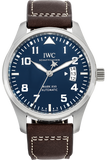 Buy Shop IWC Pilots Watch Mark XVII Edition Le Petit Prince Blue Dial Brown Leather Strap Watch for Men - IW326506 USA Online