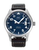 Buy Shop IWC Pilots Watch Mark XVII Edition Le Petit Prince Blue Dial Brown Leather Strap Watch for Men - IW326506 USA Online